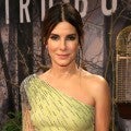 Sandra Bullock Hits Red Carpet in Bewitching Mint Green Gown at 'Bird Box' Premiere