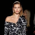 Hailey Baldwin Stuns on the Versace Runway and Indulges in Fast Food Afterwards