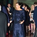 Meghan Markle Dazzles in Glittery Gown and Wears Princess Diana's Bracelet