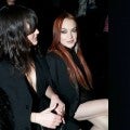 Lindsay Lohan, Salma Hayek & More Celebs Sit Front Row at Saint Laurent Paris Fashion Week Show