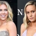 Brie Larson & Scarlett Johansson Wear Infinity Gauntlet Stone Jewelry at 'Avengers: Endgame' Premiere