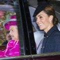 Kate Middleton Beams While Heading to Church With Queen Elizabeth II