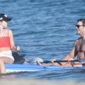 Shirtless Chris Pratt Has Beach Day With Wife Katherine Schwarzenegger & His 'Parks and Rec' Co-Star Rob Lowe