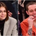 Kaia Gerber Attends NY Knicks Game With Dad Rande -- and Pete Davidson Is There!