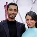 Riz Ahmed Fixes His Wife's Hair in Sweet Moment on Oscars Red Carpet