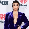 Demi Lovato Stuns In Purple Pantsuit at 2021 iHeartRadio Music Awards