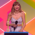 Taylor Swift Thanks Joe Alwyn During BRIT Awards Global Icon Speech