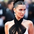 Bella Hadid Wore a Wet Look White Dress on Instagram