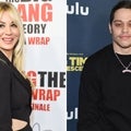Kaley Cuoco Distracts Co-Star Pete Davidson on Set of 'Meet Cute'