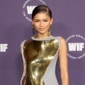 Zendaya Stuns in Gold Breast Plate Dress at Women in Film Awards