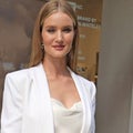 Rosie Huntington-Whiteley Shows Off Growing Baby Bump