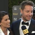 Justin Hartley and Wife Sofia Pernas Twin in Matching Suits