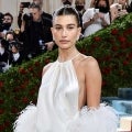 Hailey Bieber Strikes a Fierce Pose on Met Gala Red Carpet