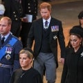 Prince Harry, Meghan Markle Hold Hands as They Exit Queen's Service