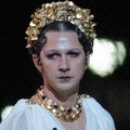 Shia LaBeouf Is Nearly Unrecognizable in Full Makeup and Greek Goddess