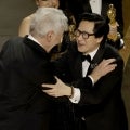Ke Huy Quan Kisses Harrison Ford in 'Indiana Jones' Reunion at Oscars