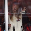 Travis Kelce Lovingly Reacts to Taylor Swift Rocking a Matching Jacket