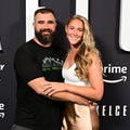 Jason Kelce and Wife Kylie Arrive at Super Bowl LVIII