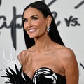 Demi Moore Stuns in Swan Dress Alongside Coordinating 'Feud' Co-Stars