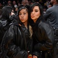 Kim Kardashian and North West Are Twinning at Lakers Game
