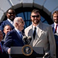 Travis Kelce Jokes He Might Get Tased After President Biden's Gesture