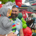 Jason Kelce Shares Funny Photo of Daughter Meeting Eagles Mascot