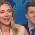 Scarlett Johansson Reacts to Colin Jost's 'SNL' Joke Swaps About Her on Weekend Update