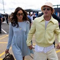 Brad Pitt and Ines de Ramon Make Rare Appearance at British Grand Prix