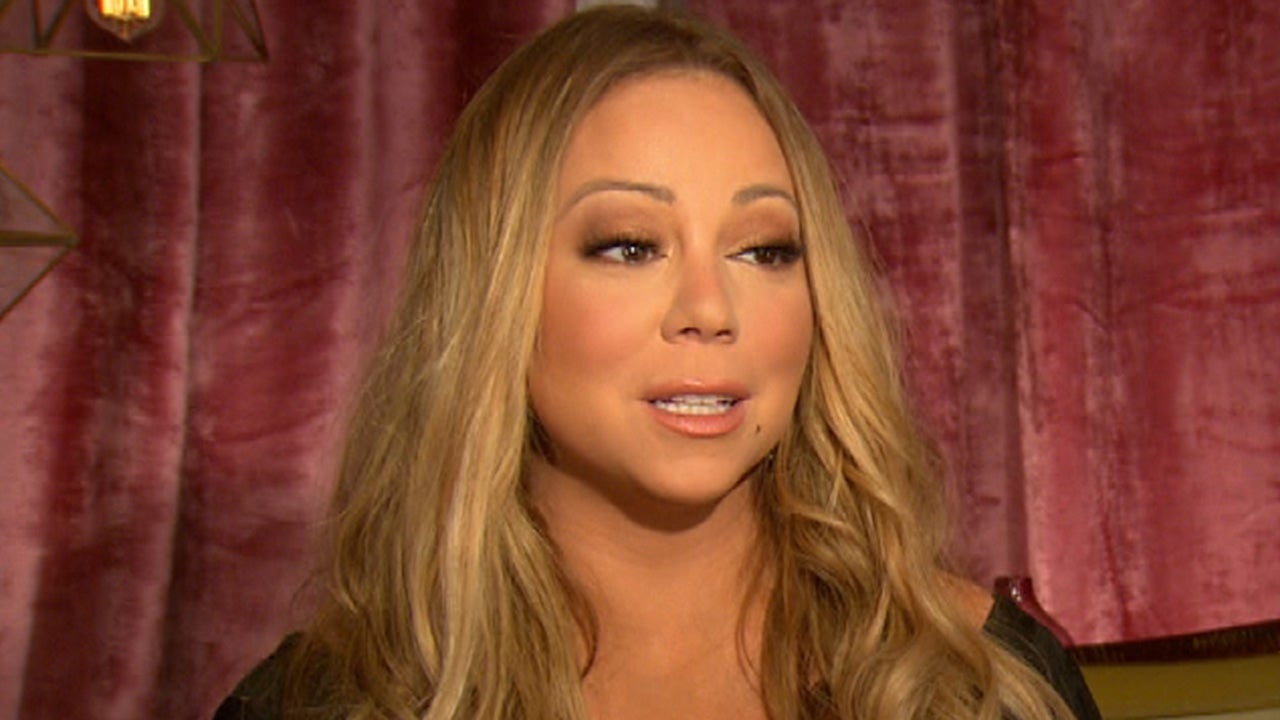 Mariah Carey Flaunts Slim Figure in Body Hugging Burgundy Gown -- See Her  Festive Look!