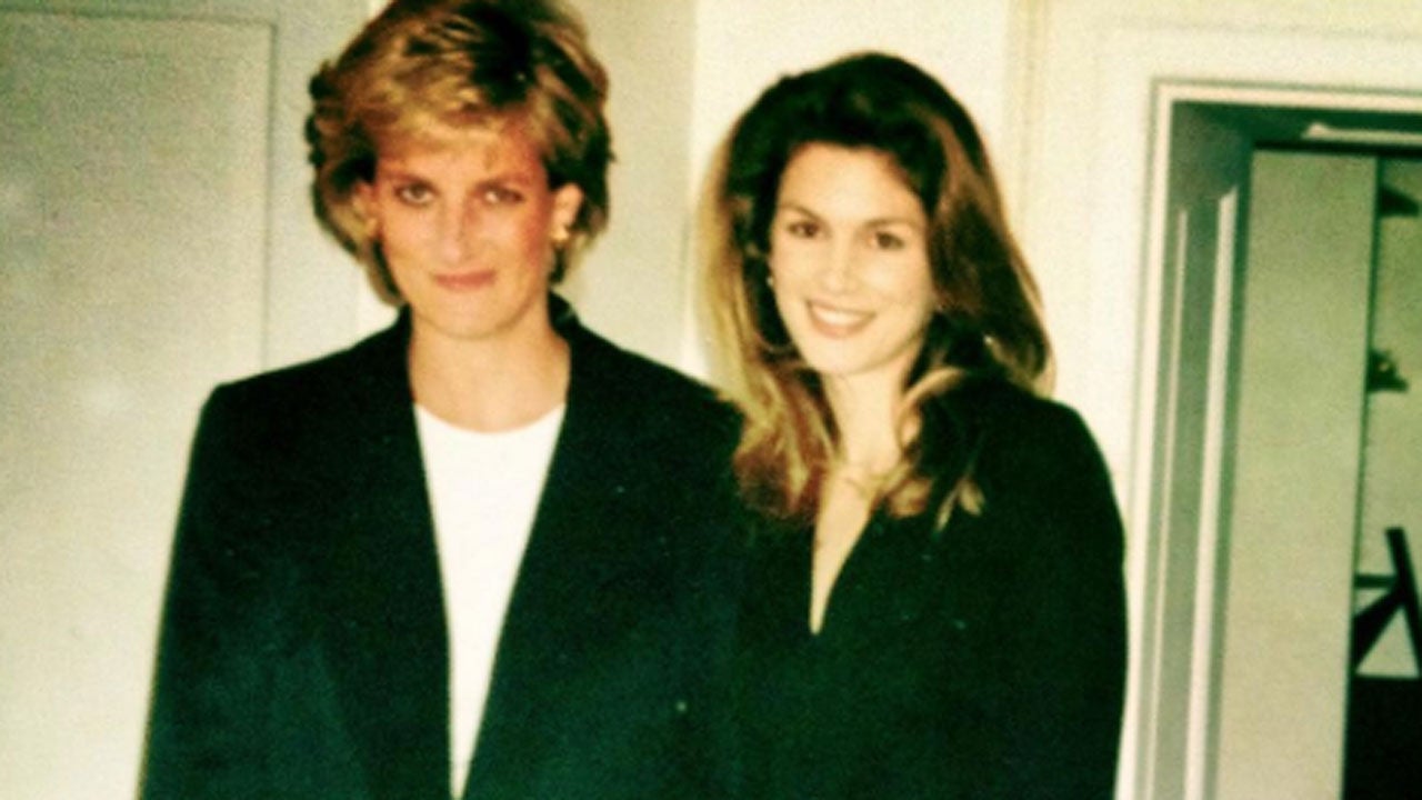 Princess Diana and Cindy Crawford