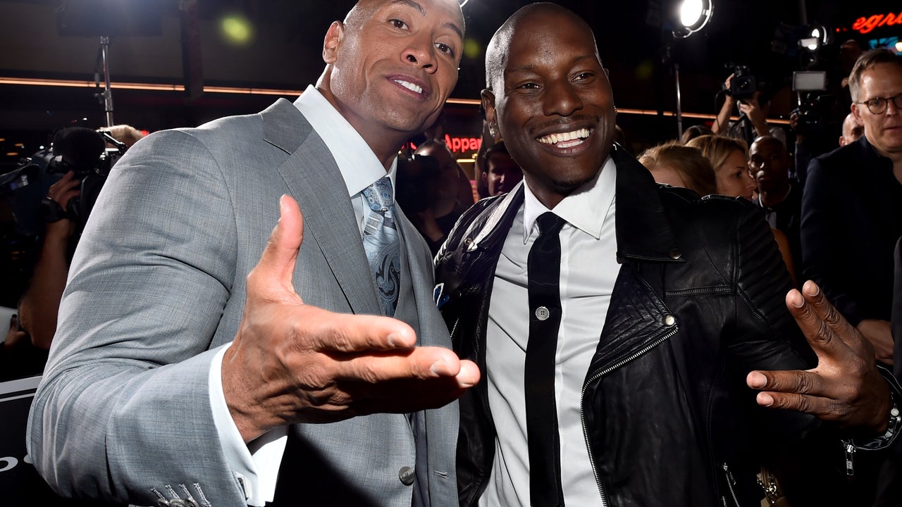 Dwayne Johnson Tyrese Gibson Fast 7