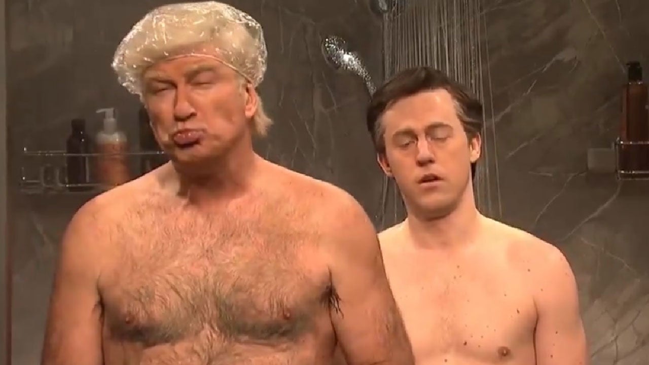 Alec Baldwin as Donald Trump and Alex Moffat as Paul Manafort on New 'Saturday Night Live' Cold Open