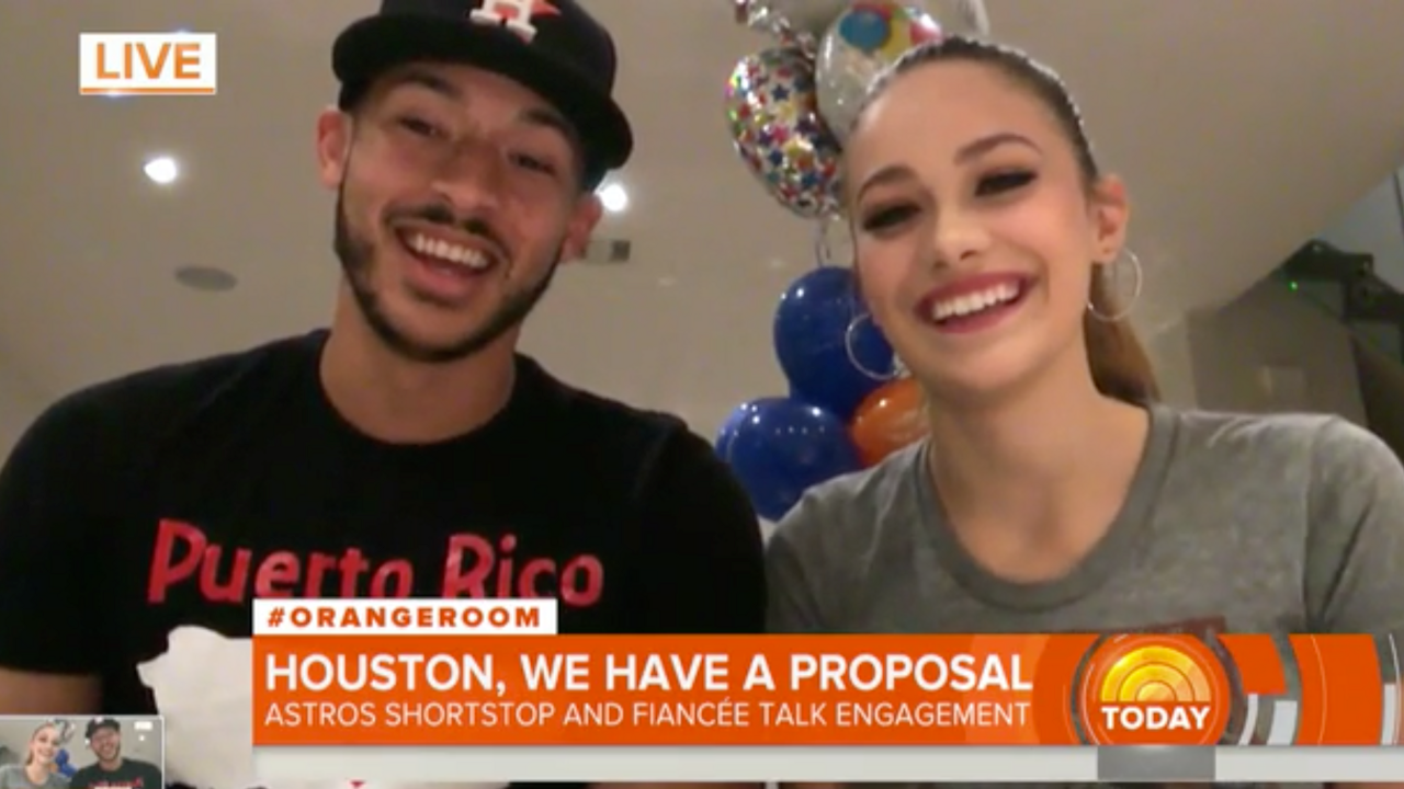 Carlos Correa and Daniella Rodriguez on Today