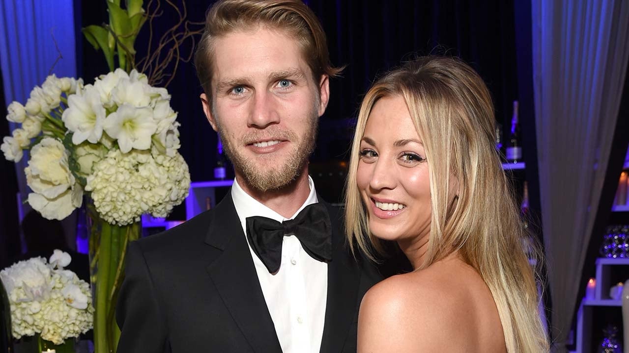 Kaley Cuoco and Karl Cook attend The 22nd Annual Critics' Choice Awards at Barker Hangar in Santa Monica, Ca.