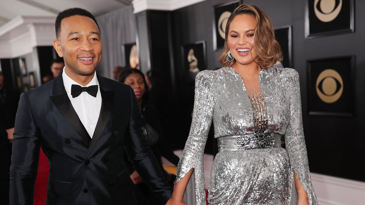 John Legend and Chrissy Teigen at GRAMMY Awards 2018