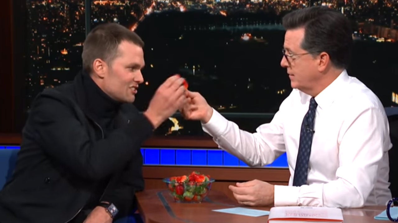 Tom Brady Strawberry Late Show