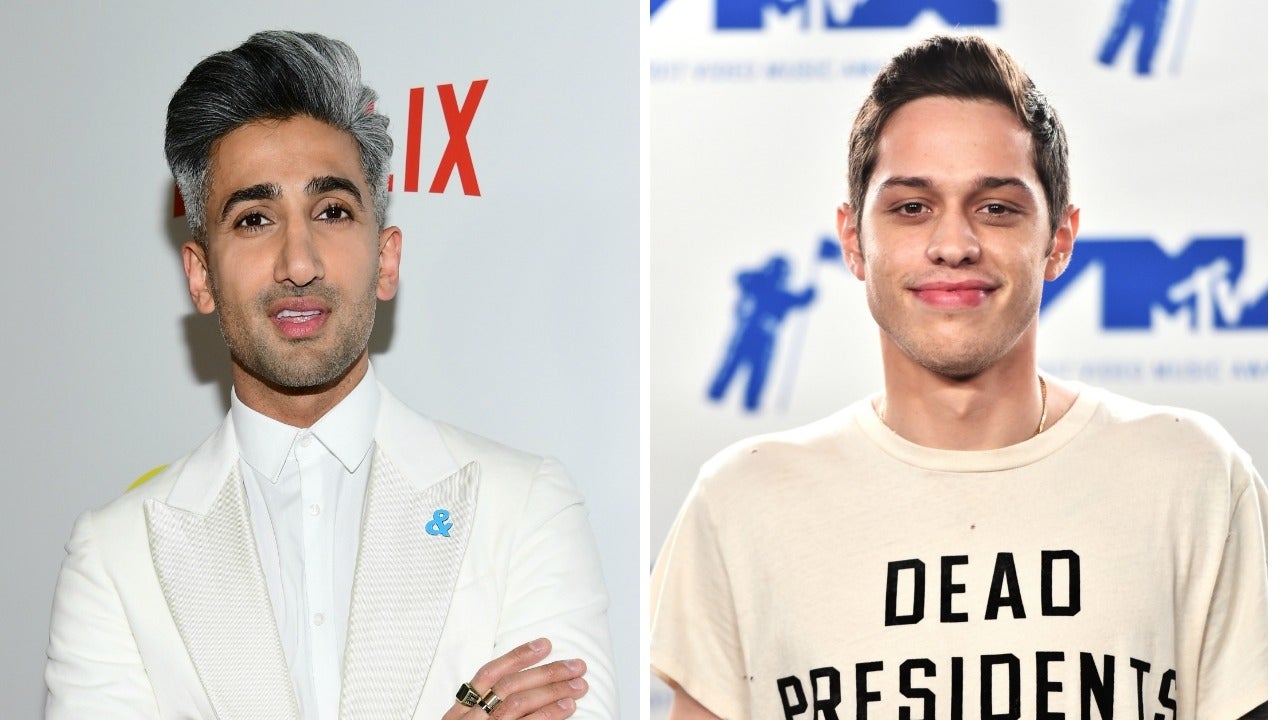 Tan France and Pete Davidson