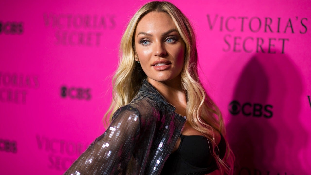 Candice Swanepoel attends the 2017 Victoria's Secret Fashion Show viewing party pink carpet at Spring Studios on November 28, 2017 in New York City.