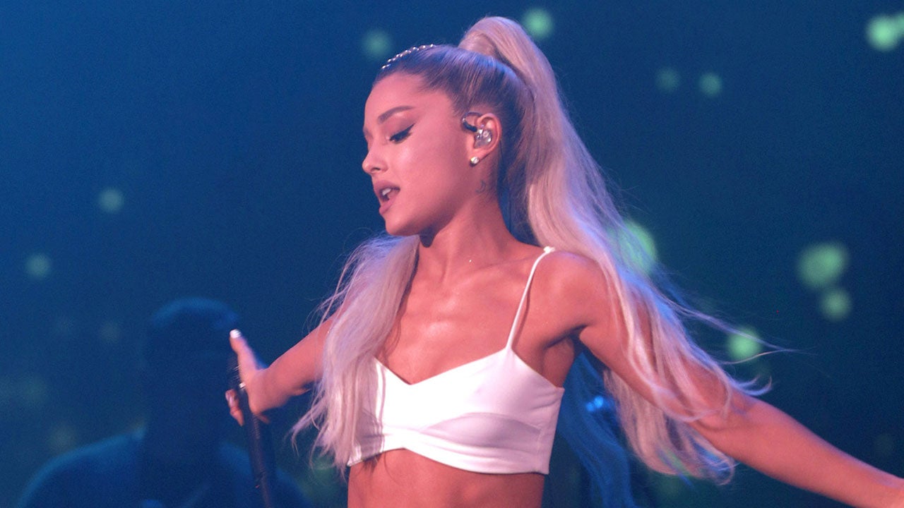 Ariana Grande at YouTube Brandcast 2018 presentation