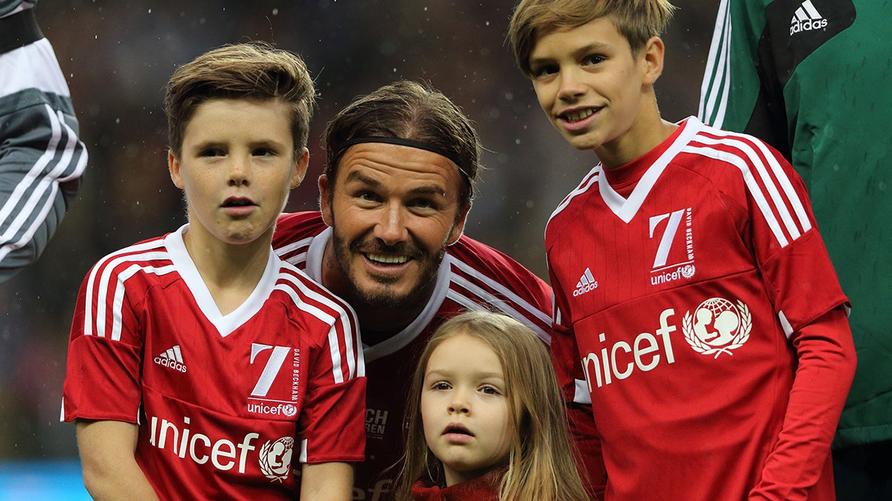 David Beckham and kids