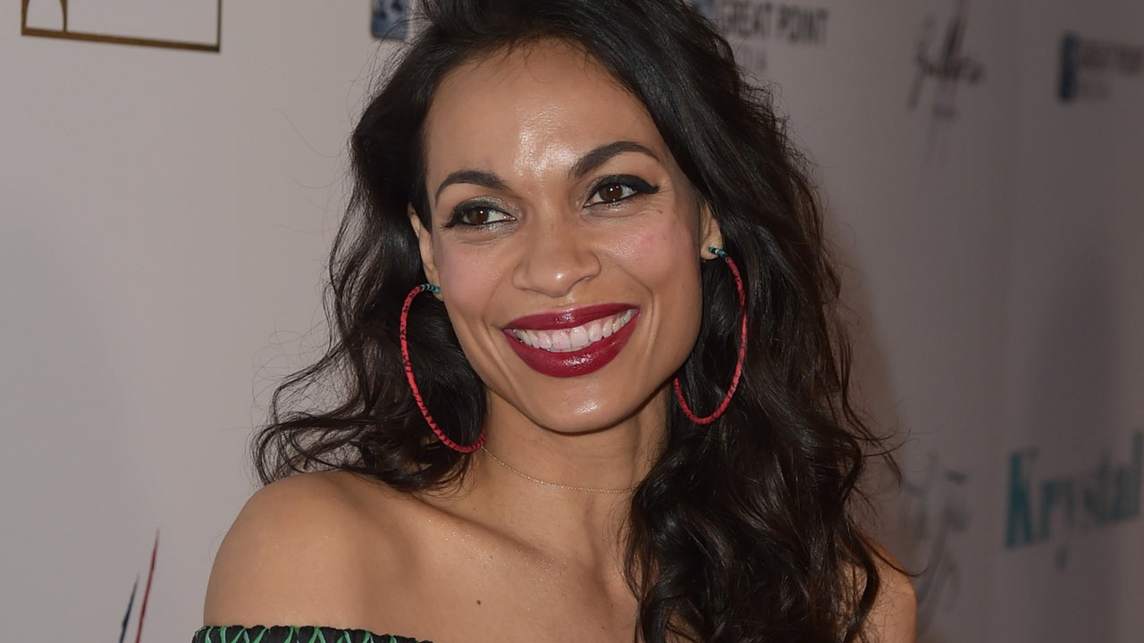 Actress Rosario Dawson arrives at the premiere Of Paladin and Great Point Media's 'Krystal' at the Arclight Theatre on April 5, 2018 in Los Angeles, California.