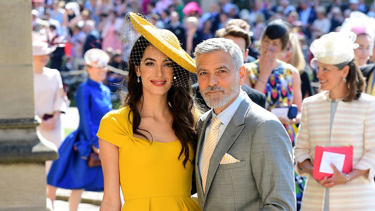 Amal and George Clooney at royal wedding