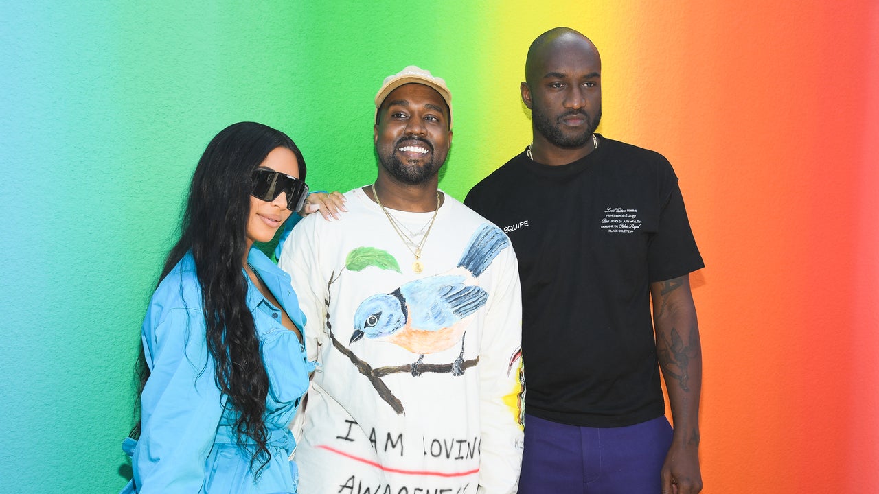 Kim Kardashian, Kanye West and Virgil Abloh