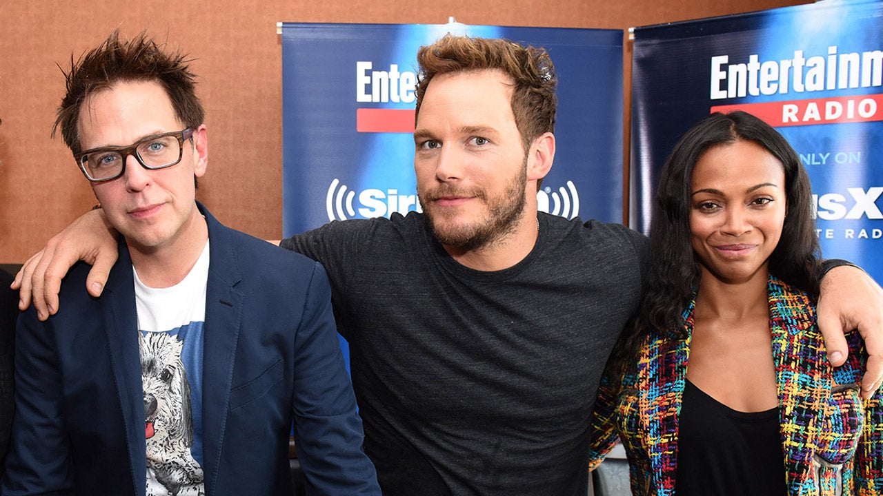 James Gunn, Chris Pratt, Zoe Saldana