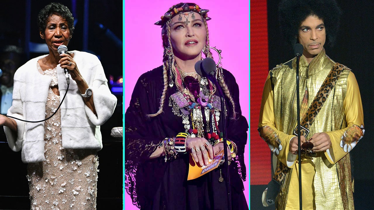 Aretha Frankllin, Madonna, Prince