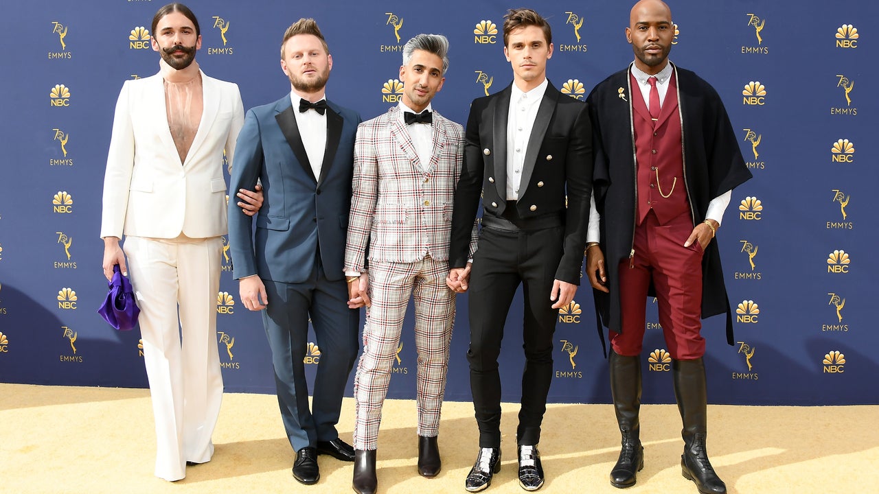  Jonathan Van Ness, Bobby Berk, Tan France, Antoni Porowski, and Karamo Brown Queer Eye Emmys 2018