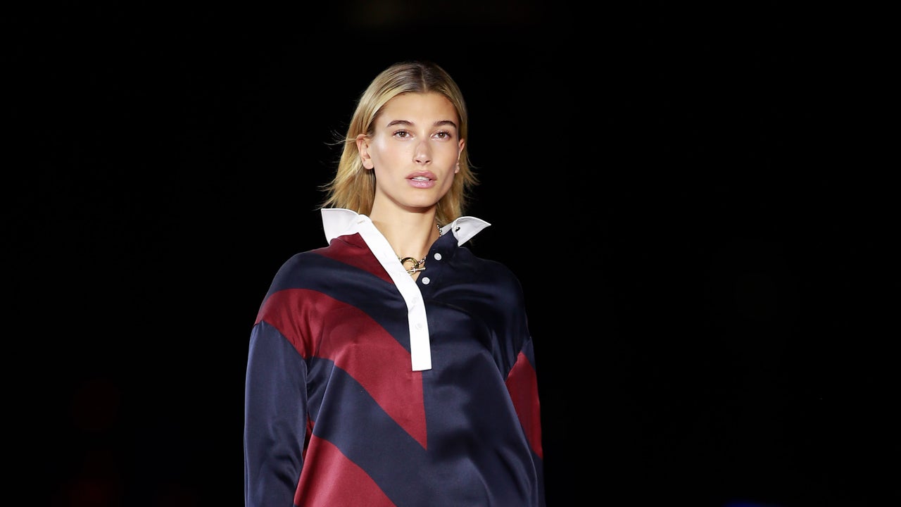 Hailey Baldwin Opens Tommy Hilfiger Fashion Show in Shanghai in a Sporty Red  Hot Ensemble