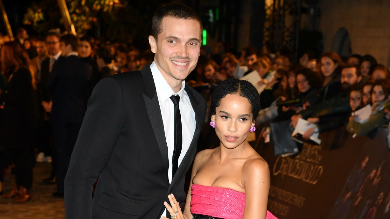 Karl Glusman and Zoe Kravitz