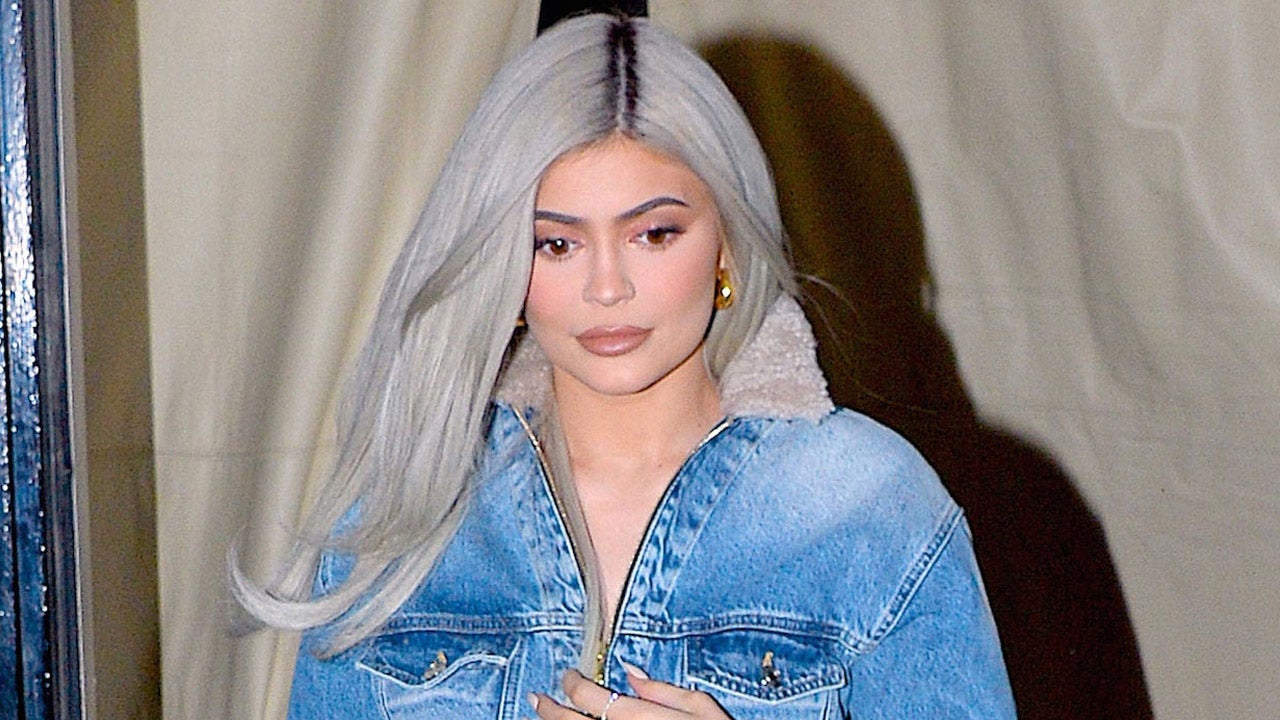 Kylie Jenner dresses down in baggy denim jacket after suffering 'major'  wardrobe malfunctions ahead of Glamour Awards - Mirror Online