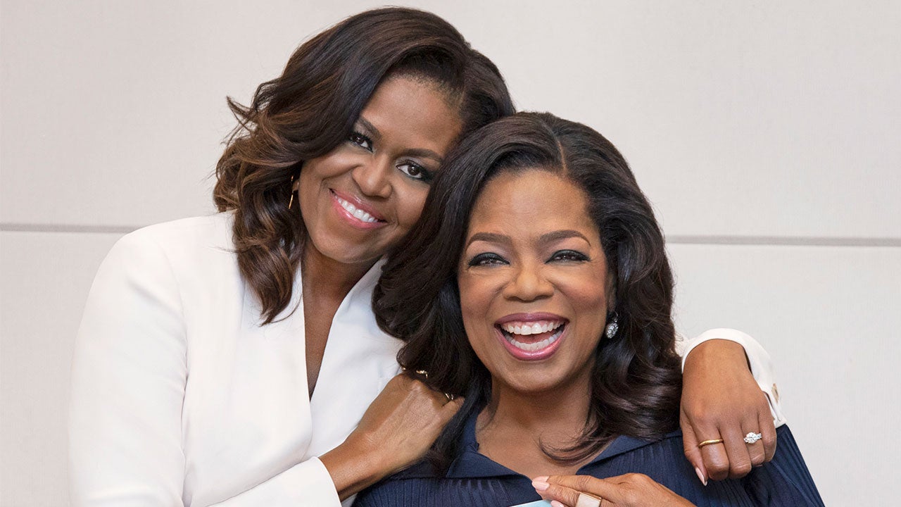 Michelle Obama and Oprah Winfrey